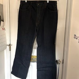 1970’s vintage men’s plain pockets flare leg jeans men’s mature